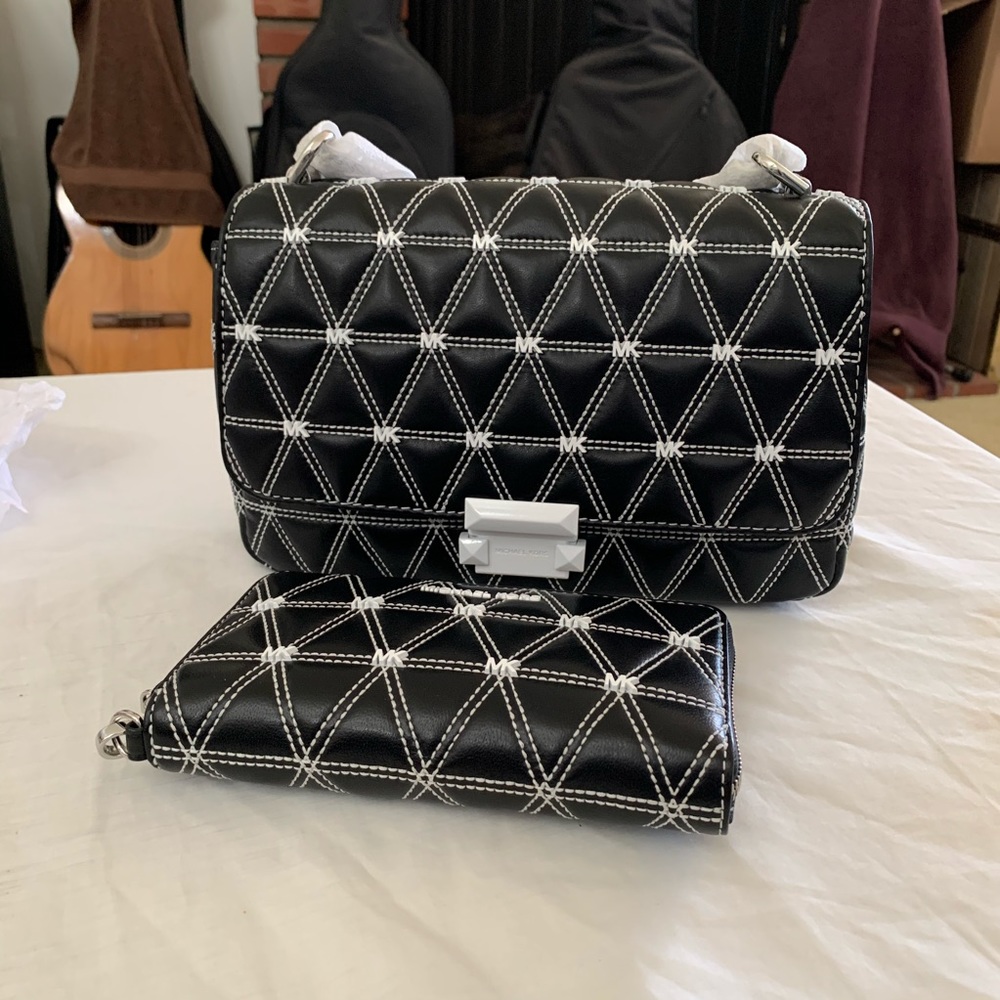 Michael Kors Sloan Quilted Shoulder Bag & Wallet